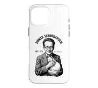 Custodia per iPhone 16 Pro Max Fisica quantistica Erwin Schrodinger Cat Equazione Scienza