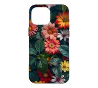 Custodia per iPhone 16 Pro Max Flora floreale Boho Fogliame Flora Natura Vegetazione Fiore