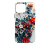 Custodia per iPhone 16 Pro Max Flora floreale Boho Fogliame Flora Natura Vegetazione Fiore
