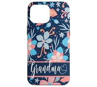 Custodia per iPhone 16 Pro Max Floral Grandma Love from Grandkids Mother's Day