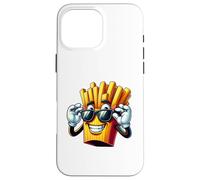 Custodia per iPhone 16 Pro Max Fresco cartone animato patatine fritte con occhiali