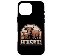 Custodia per iPhone 16 Pro Max Fresh Farm Milk Dairy Cow Calf Animal Cattle Farmer