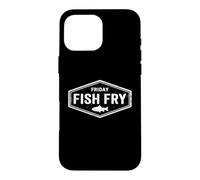 Custodia per iPhone 16 Pro Max Frittura di pesce del venerdì del Wisconsin