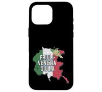 Custodia per iPhone 16 Pro Max Friuli Venezia Giulia Italia Retro Regione Mappa Vintage