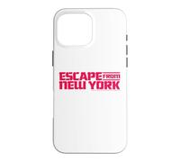Custodia per iPhone 16 Pro Max Fuga da New York Retro 80s Movie Logo