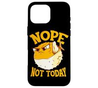 Custodia per iPhone 16 Pro Max Fun Design for Buffer Fish Nope, Not Today