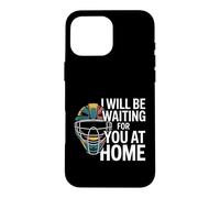 Custodia per iPhone 16 Pro Max Funny Baseball Catcher Daying Waiting For You At Home