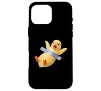 Custodia per iPhone 16 Pro Max Funny Duckling Duct Tape Meme Cute Duck Bird Animal Graphic