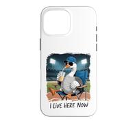 Custodia per iPhone 16 Pro Max Funny Goose Baseball Stadium Spectator Vivo qui ora