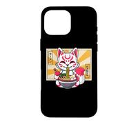 Custodia per iPhone 16 Pro Max Funny Kawaii Ramen Kids Kitsune Nine Tailed Lover
