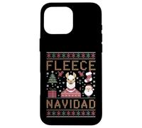 Custodia per iPhone 16 Pro Max Funny Llama Farmer Christmas Alpaca Farming Brutto Natale
