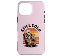 Custodia per iPhone 16 Pro Max Funny Skeleton Coffee Lover Morning Cafe Mood