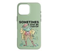 Custodia per iPhone 16 Pro Max Funny Sometimes I Just Be Fartin' Frog Graphic