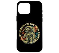 Custodia per iPhone 16 Pro Max Funny Space Dinosaur Astronaut Cosmic Adventure