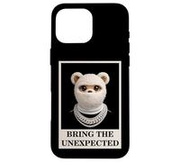 Custodia per iPhone 16 Pro Max Funny Wild tEDDY bEAR With Fur Mask Bring the Unexpected