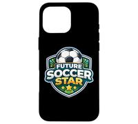 Custodia per iPhone 16 Pro Max Future Soccer Star Bambini Giocatore Amante Bambino Ragazza Ragazzo Aspirante