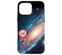 Custodia per iPhone 16 Pro Max Galassia di fantascienza Tu sei qui Giovane Spaceman