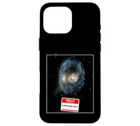 Custodia per iPhone 16 Pro Max Galassie divertenti dell'universo si scontrano con il telescopio Hubble dello spazio profondo