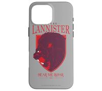 Custodia per iPhone 16 Pro Max Game of Thrones Lannister Hear Me Roar