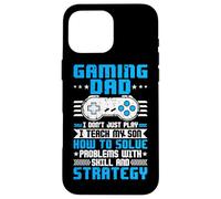 Custodia per iPhone 16 Pro Max Gaming Dad I Don't Just Play I Teaching My Son How To Solve Pro