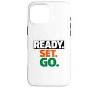 Custodia per iPhone 16 Pro Max Gara Ready Go Marathon Go Time Get Moving Sprinter 10k 5k
