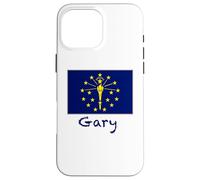 Custodia per iPhone 16 Pro Max Gary Indiana Bandiera USA Souvenir