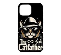 Custodia per iPhone 16 Pro Max Gatto divertente del padre del gatto