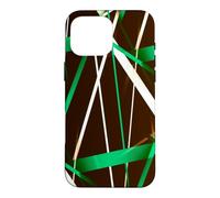 Custodia per iPhone 16 Pro Max Geometria Urbana Nero Bianco Verde