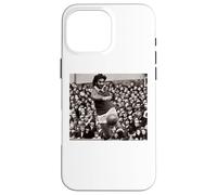 Custodia per iPhone 16 Pro Max George Best On The Ball Man Utd Coppa del Mondo di calcio 1971