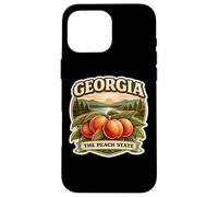 Custodia per iPhone 16 Pro Max Georgia The Peach State Souvenir Memorabilia Orgoglioso georgiano