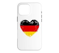 Custodia per iPhone 16 Pro Max Germania nel mio cuore Bandiera tedesca Orgoglioso patriottico tedesco