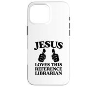 Custodia per iPhone 16 Pro Max Gesù ama questa chiesa cristiana bibliotecaria di riferimento