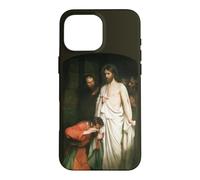 Custodia per iPhone 16 Pro Max Gesù Cristo Dubita Thomas Dipinto Carl Bloch 1881