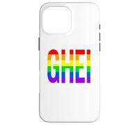 Custodia per iPhone 16 Pro Max GHEI | Gay Divertente Umoristica Bandiera Arcobaleno