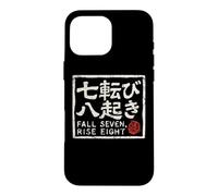 Custodia per iPhone 16 Pro Max Giapponese Daruma Resilienza Caduta Sette Perseveranza Giappone