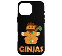 Custodia per iPhone 16 Pro Max Ginjas Zenzero Pane Ninja Vacanze di Natale