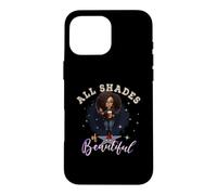 Custodia per iPhone 16 Pro Max Girl Empowered Afro Black Queen African Women