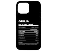 Custodia per iPhone 16 Pro Max Giulia Dichiarazione Nutrizionale Nome Divertente