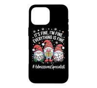 Custodia per iPhone 16 Pro Max Gnome, specialista delle ammissioni, va tutto bene, Natale