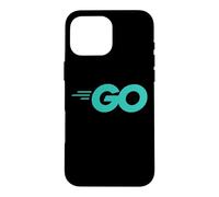 Custodia per iPhone 16 Pro Max Go Programming Language with Go logo Golang sviluppatori
