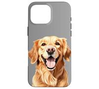 Custodia per iPhone 16 Pro Max Golden Retriever Bravo Ragazzo