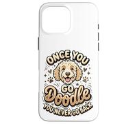 Custodia per iPhone 16 Pro Max Goldendoodle Mom Goldendoodle Dad Once You Go Doodle Proprietario