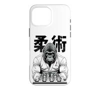 Custodia per iPhone 16 Pro Max Gorilla Jiu Jitsu Ju Jutsu MMA BJJ Grappling Scacchi Kanji Ape