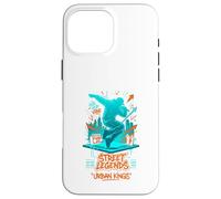 Custodia per iPhone 16 Pro Max Graffiti della vecchia scuola Hip Hop Legends Break-dancer