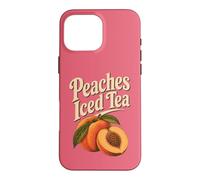 Custodia per iPhone 16 Pro Max Grafica souvenir retrò con tè freddo alla Georgia Peaches
