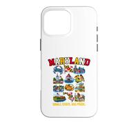 Custodia per iPhone 16 Pro Max Granchio blu di Chesapeake Bay del Maryland Small State Big Pride
