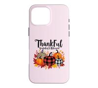 Custodia per iPhone 16 Pro Max Grato Grato Benedetto Leopardo Zucca Ringraziamento Donne