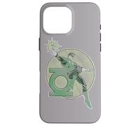 Custodia per iPhone 16 Pro Max Green Lantern Retro Lantern Iron-On
