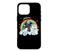 Custodia per iPhone 16 Pro Max Grim Reaper Riding Unicorn | Aesthetic Pastel Goth Girls