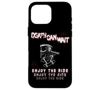 Custodia per iPhone 16 Pro Max Grim Reaper Skateboard Skater Streetwear